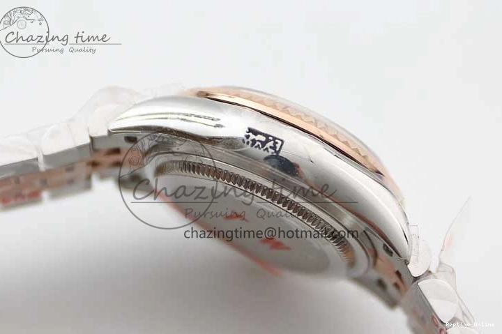 0511 Lady DateJust 28 SS RG TWF 1:1 Best Edition Green Dial Diamonds Markers on Jubilee Bracelet NH Trendsetting 2130